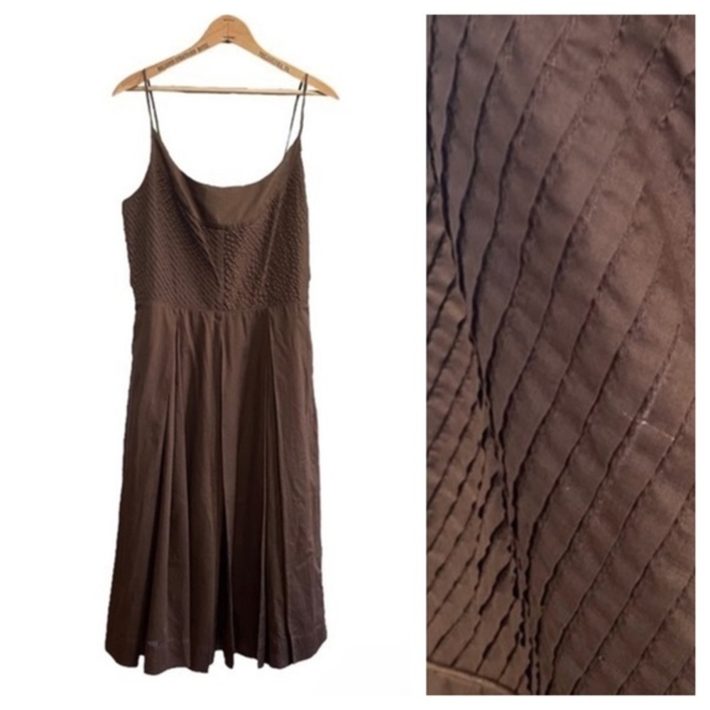 Tory Burch Brown Midi Dress